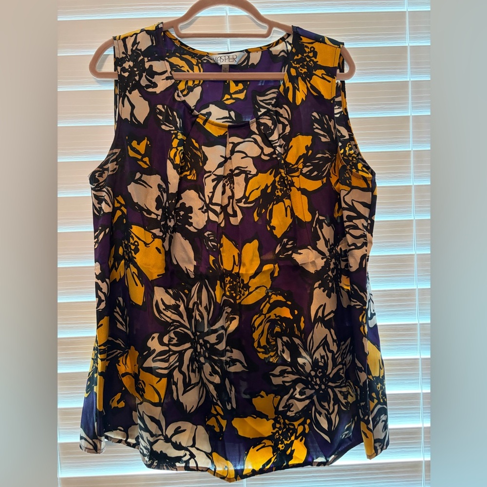 Women’s Kasper floral blouse/tank